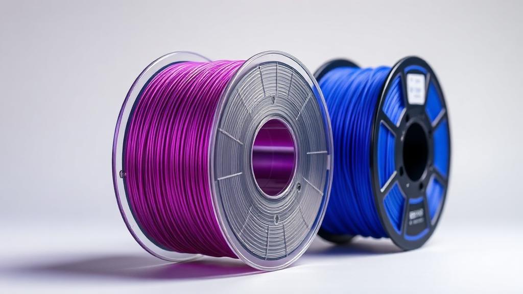 ERYONE Dual-Color Silk PLA filament spools with galaxy blue and purple color-shifting effect